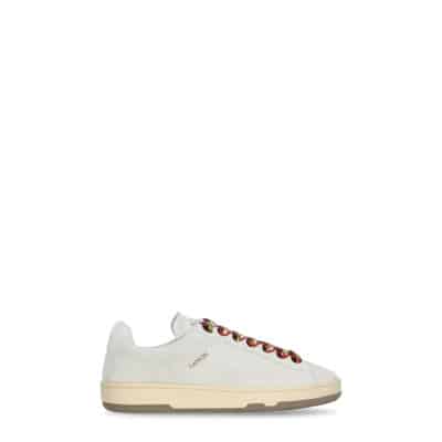 Witte Suède Leren Sneakers Lanvin , White , Dames