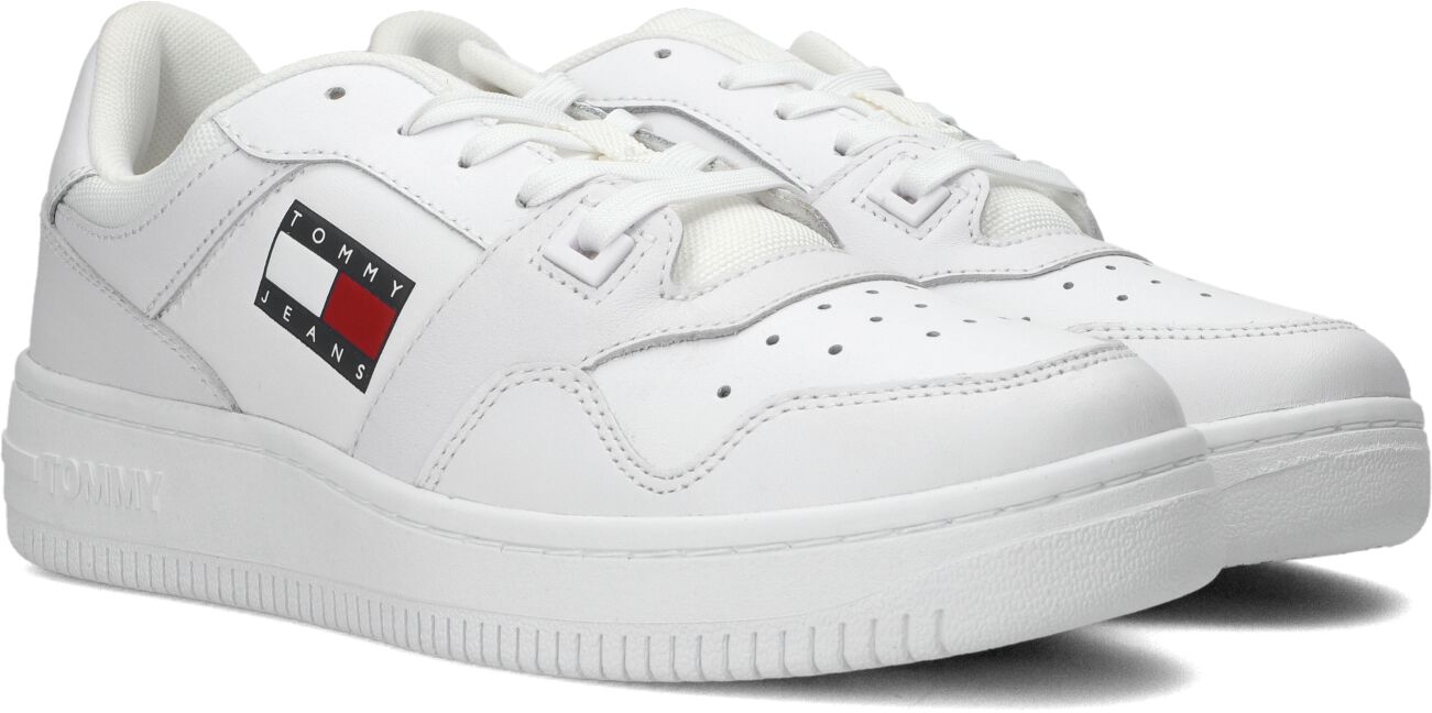Witte Tommy Jeans Lage Sneakers Tommy Jeans Retro Basket Dames