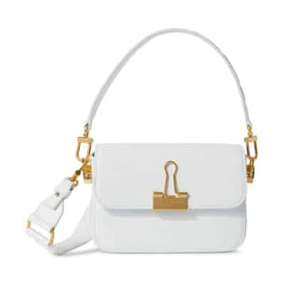 Witte schoudertassen zonder patroon Off White , White , Dames