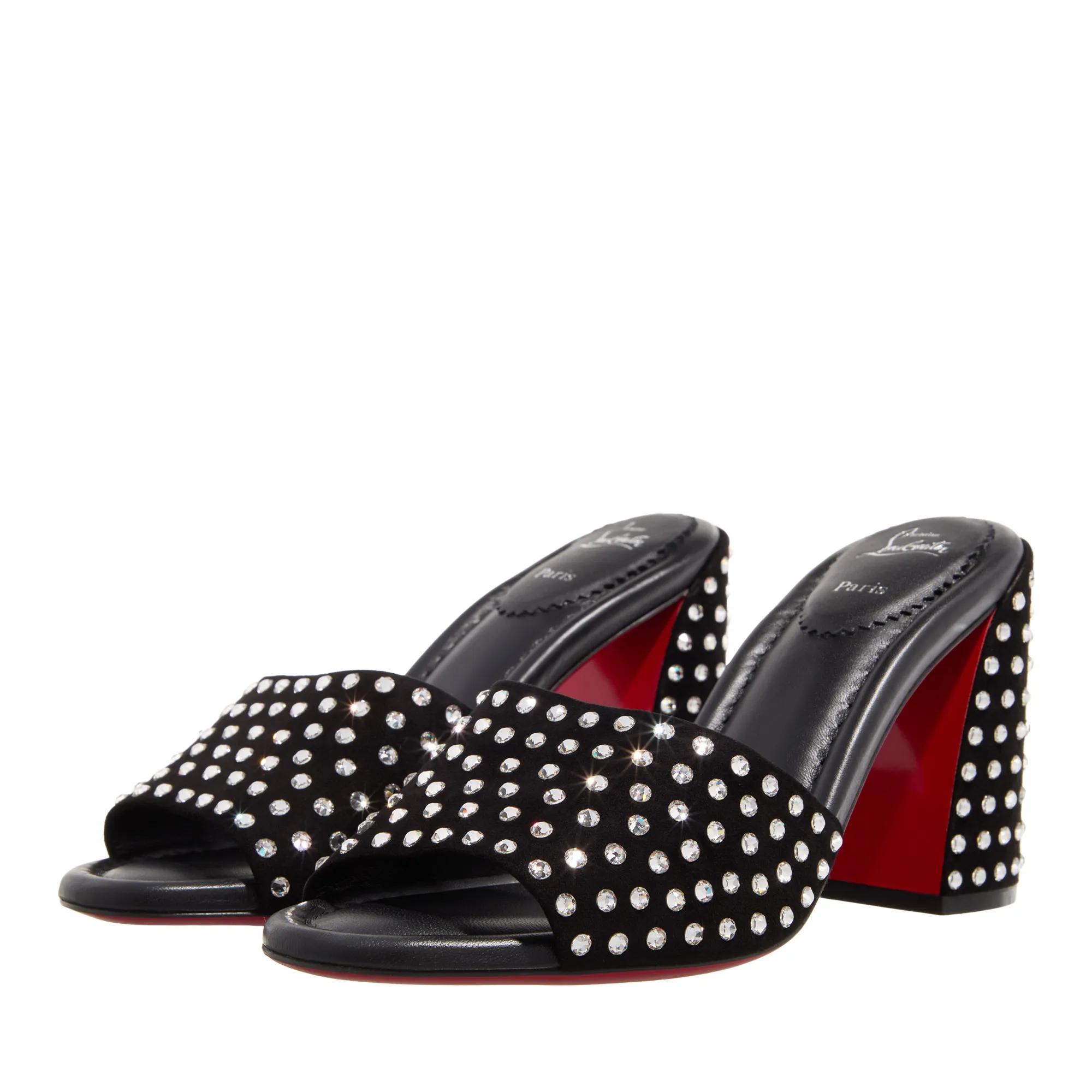 Christian Louboutin Slippers - Jane Mule Strass Boum in zwart