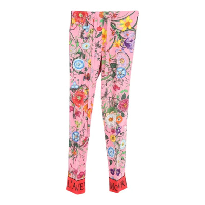 Pre-owned Silk bottoms Gucci Vintage , Multicolor , Dames