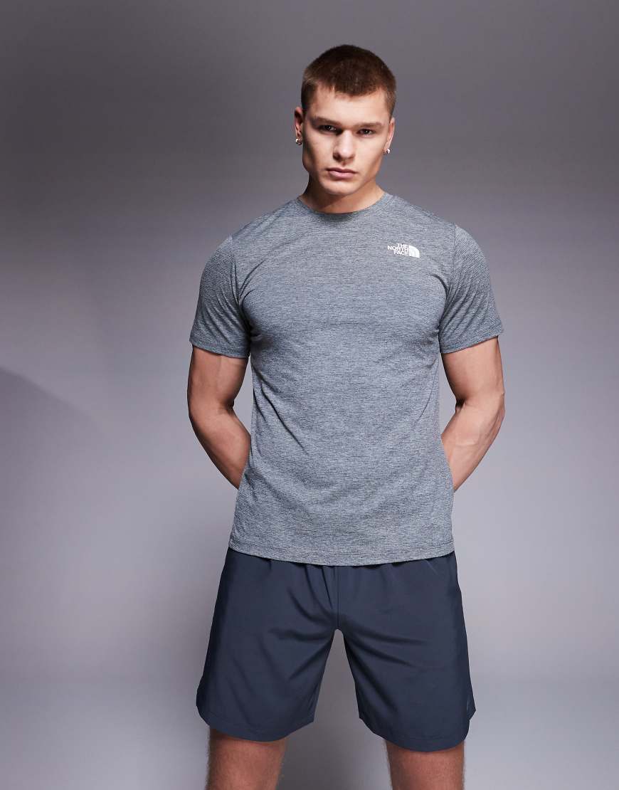 The North Face - Training 24/7 - T-Shirt in Grau mit Logo