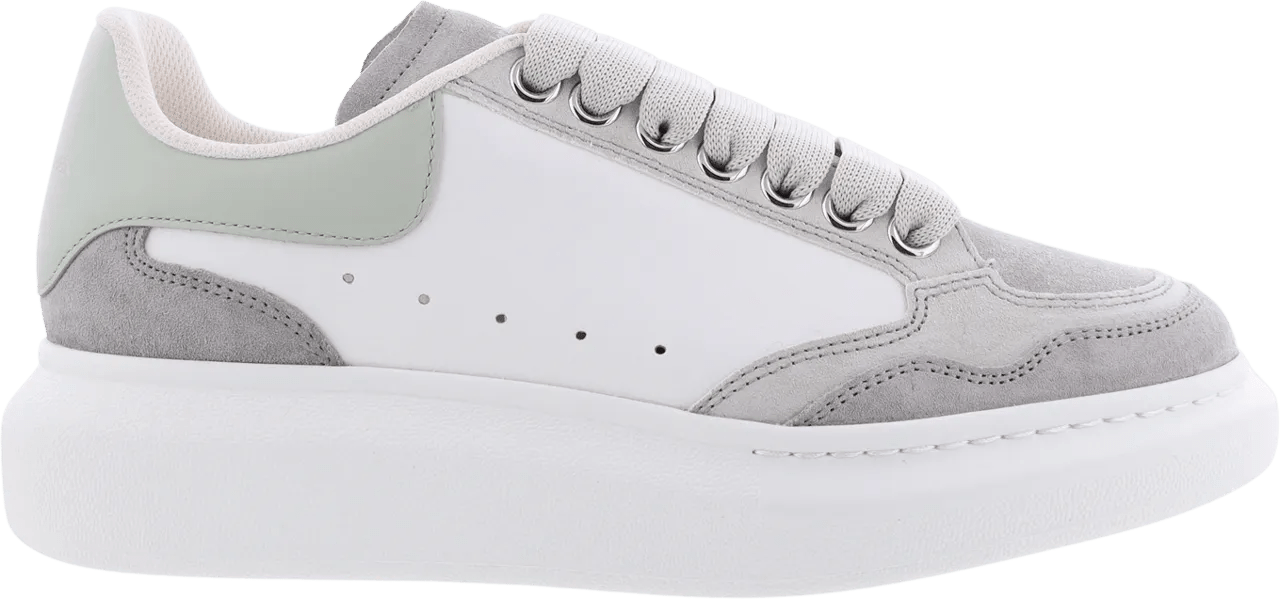 Alexander McQueen Low-Top Sneakers - Dames Oversized Sneaker Wit/Grijs in wit