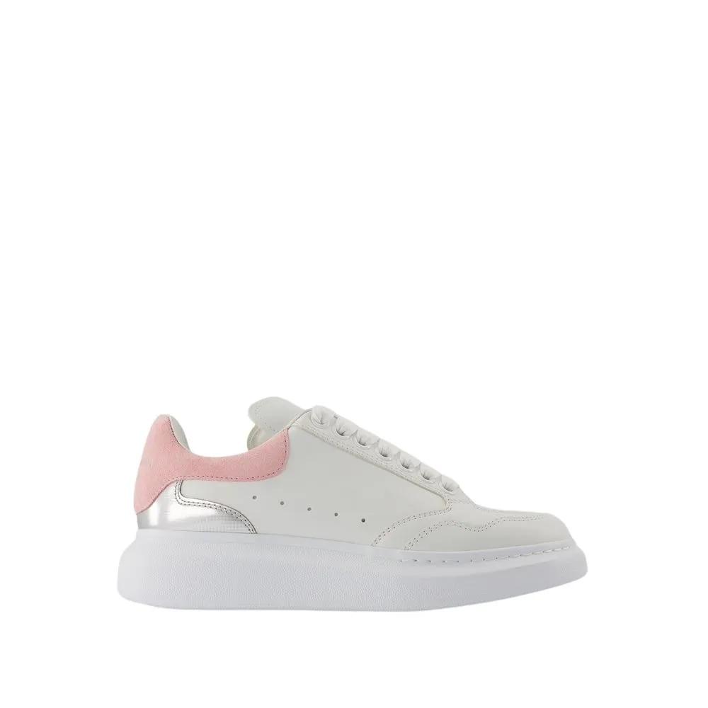 Alexander McQueen Low-Top Sneakers - Dames Oversized Sneaker Wit/Roze in wit