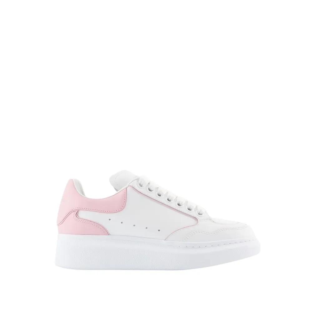 Alexander McQueen Low-Top Sneakers - Dames Oversized Sneaker Wit/Roze in wit