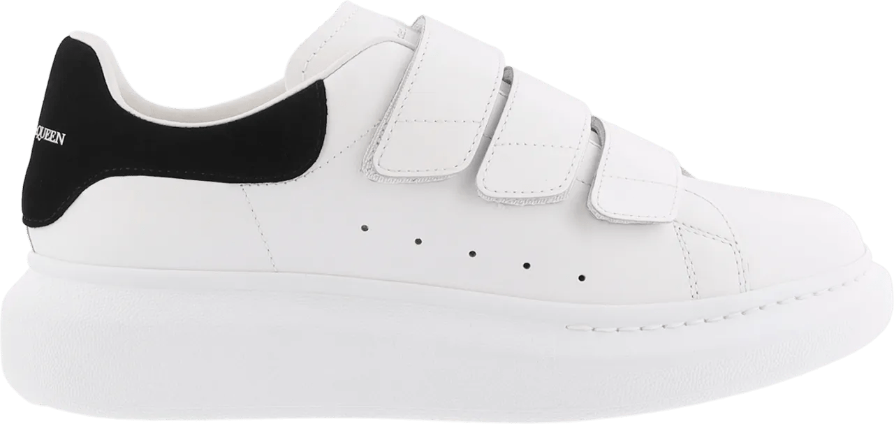 Alexander McQueen Low-Top Sneakers - Dames Oversized Sneaker wit/zwart in wit