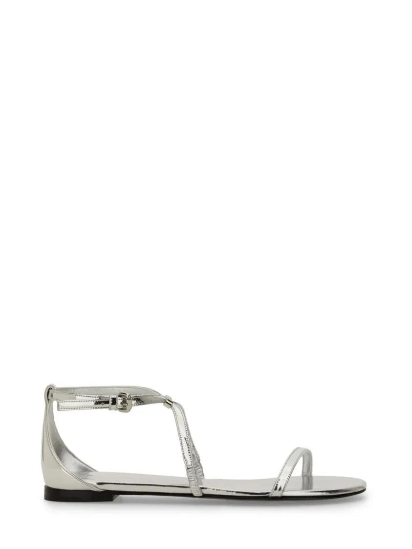 Alexander McQueen Sandalen - Strappy Sandal in zilver