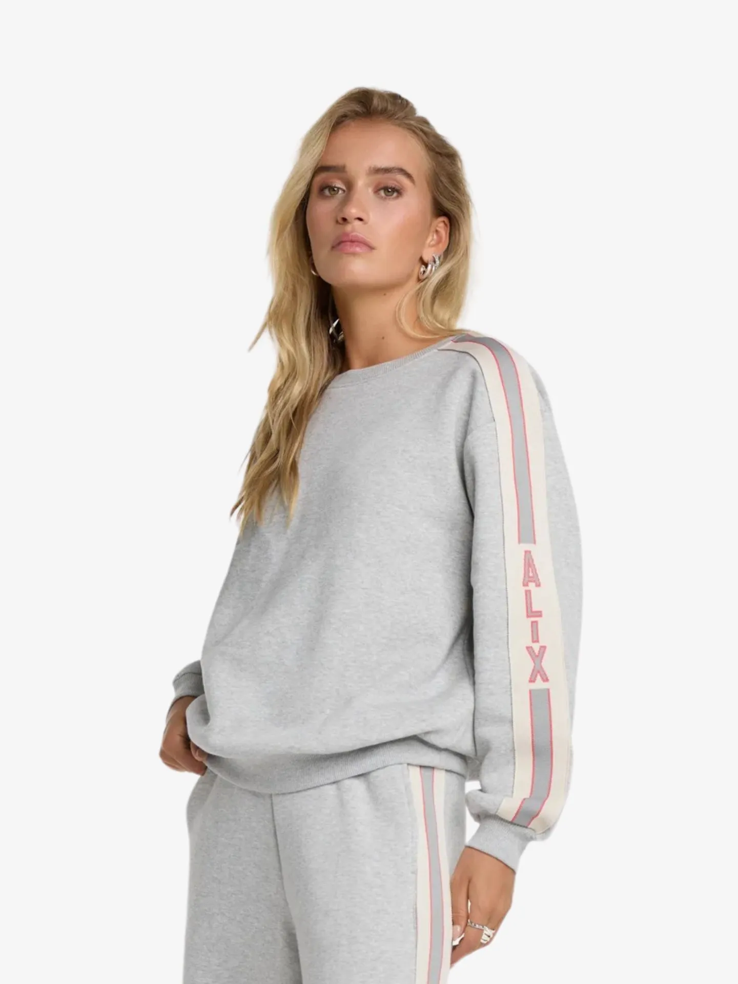 Alix The Label Dames sweater stripe tape