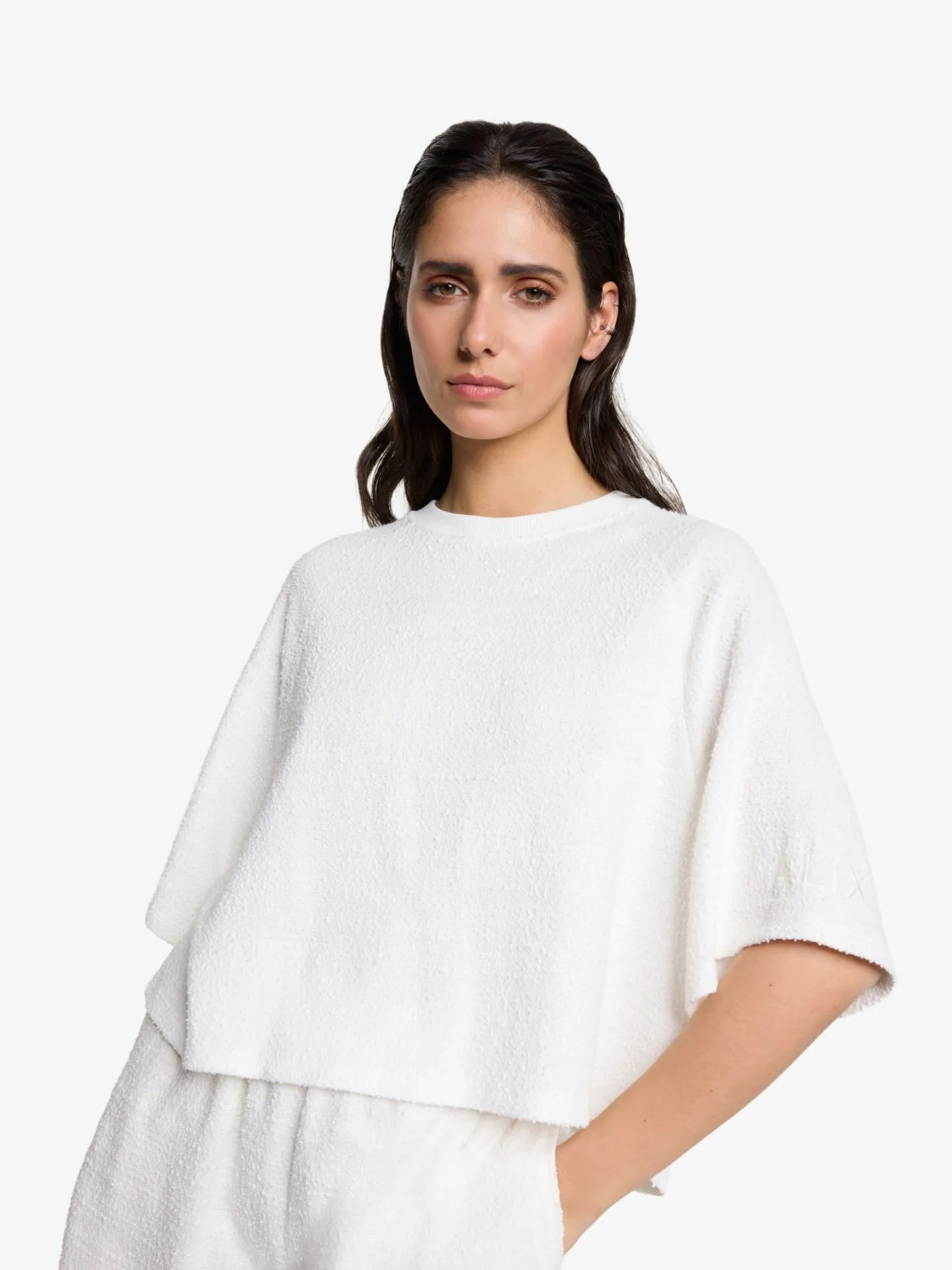 Alix The Label Dames t-shirt boucle