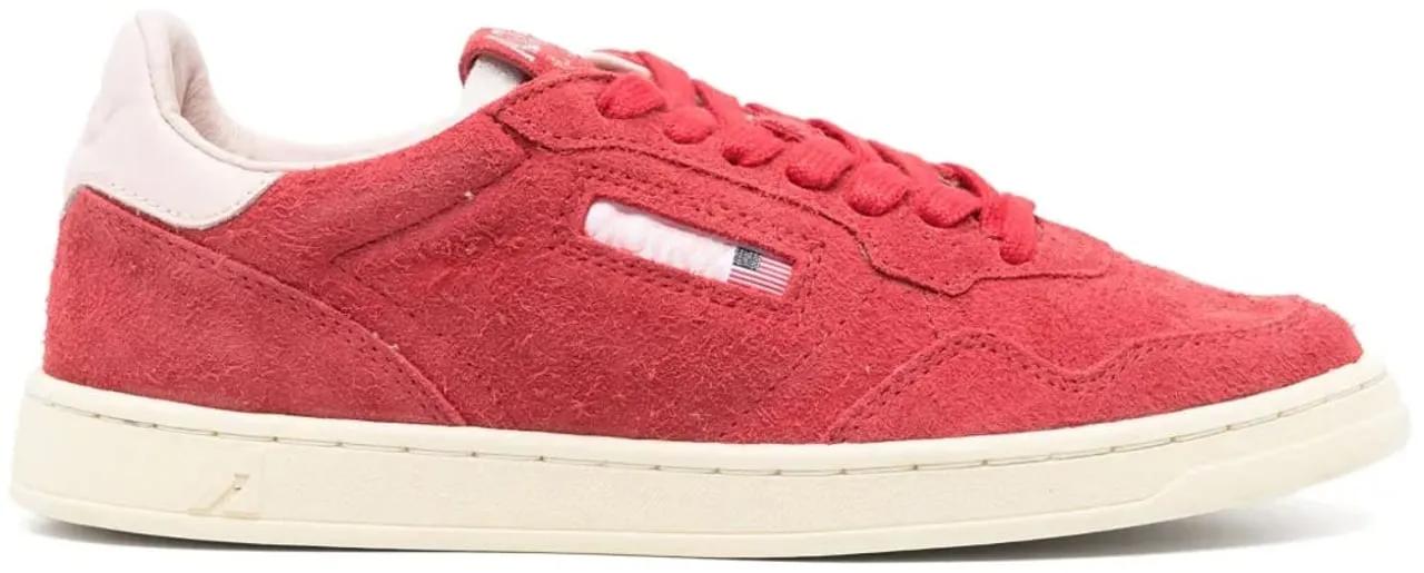Autry Low-Top Sneakers - Medalist Flat Low Sneakers in rood