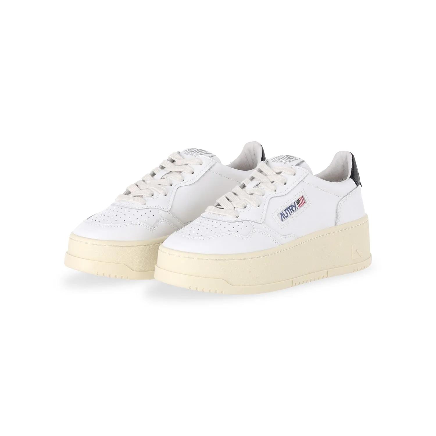 Autry Low-Top Sneakers - Sneakers Leatleat Whtblk in wit