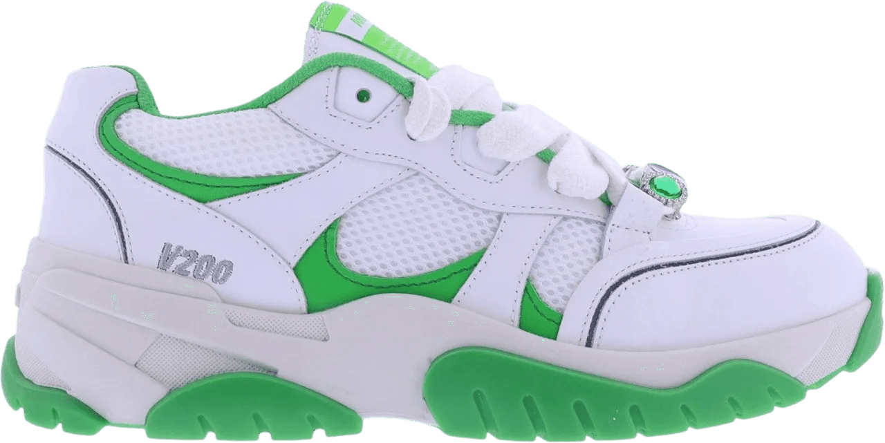 Axel Arigato Low-Top Sneakers - Dames Catfish Lo Wit/Smaragd in wit