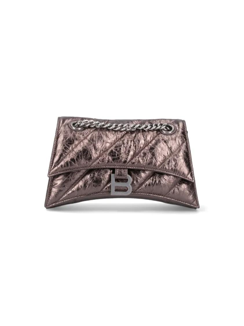 Balenciaga Hobo bags - Small 'Cush Chain' Shoulder Bag - Brown in bruin