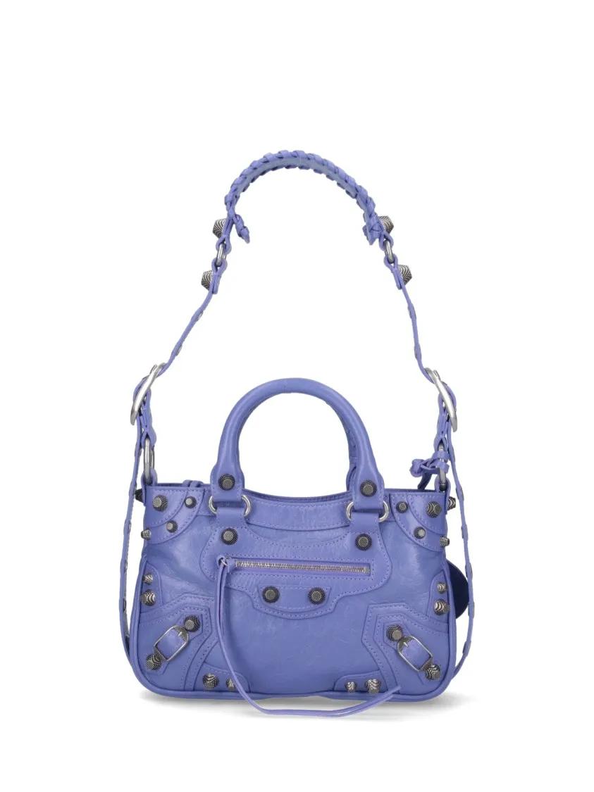 Balenciaga Hobo bags - Small 'Neo Cagole' Shoulder Bag - Purple in paars