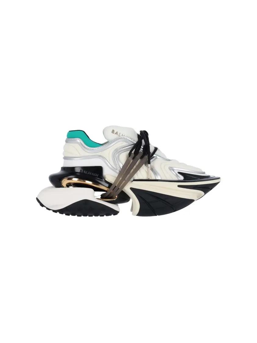 Balmain Low-Top Sneakers - Chunky Platform Sneakers With Textured Rubber Sole in meerkleurig
