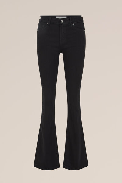 Blue Ridge - Dames bootcut jeans - Mid waist - Zwart - Katoen - Maat: 26/30