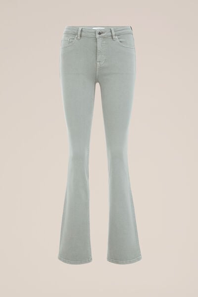 Blue Ridge - Dames bootcut jeans - Regular fit - Grijsgroen - Katoen - Maat: 26