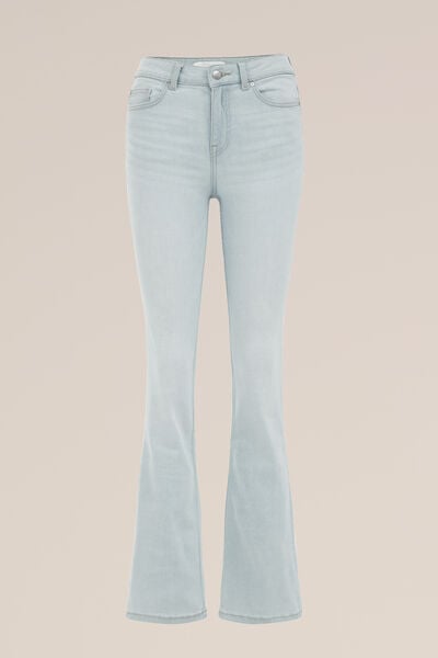 Blue Ridge - Dames bootcut jeans met stretch - Mid waist - Lichtblauw - Katoen - Maat: 26/30
