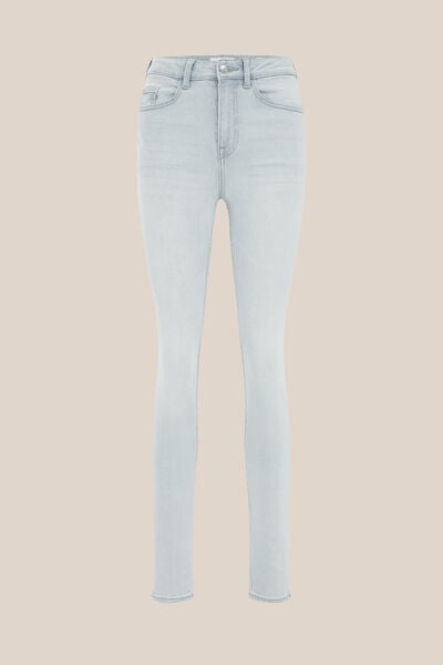 Blue Ridge - Dames skinny fit jeans met stretch - High waist - Lichtblauw - Katoen - Maat: 26/32