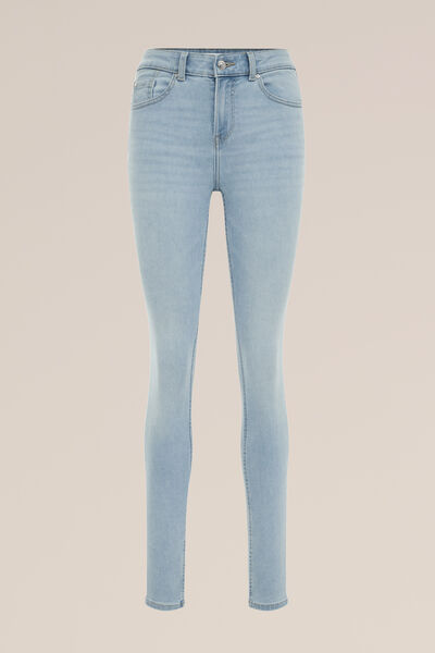 Blue Ridge - Dames skinny fit jeans met stretch - Super Skinny Fit - Lichtblauw - Katoen - Maat: 26/32