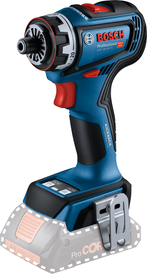 Bosch Blauw GSR 18V-90 FC Accuboormachine 18V | Zonder accu's en lader - 06019K6202