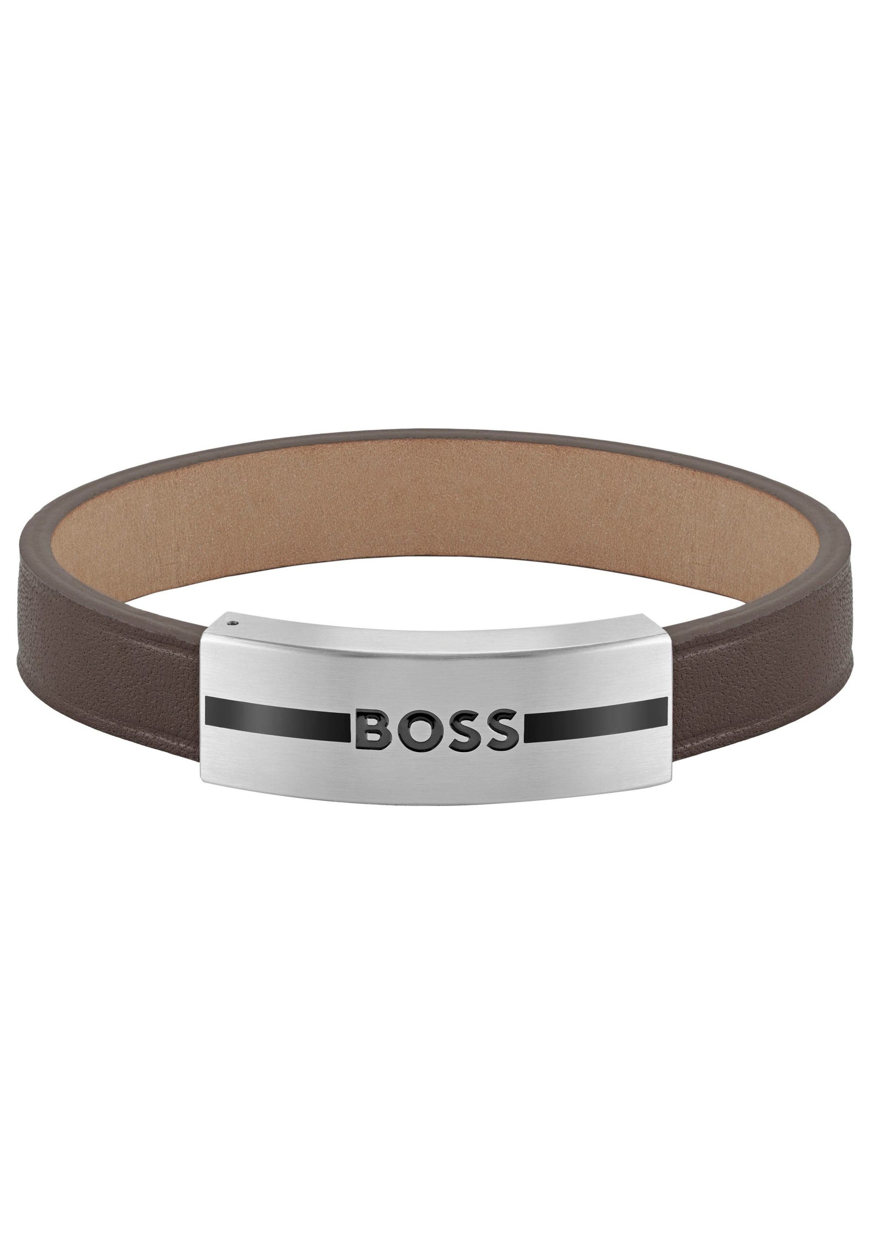Boss Armband Sieraden roestvrij staal armbanden leren armband LUKE voor hoodie, shirt, jeans, sneakers, ondergoed, hugo, boss orange!