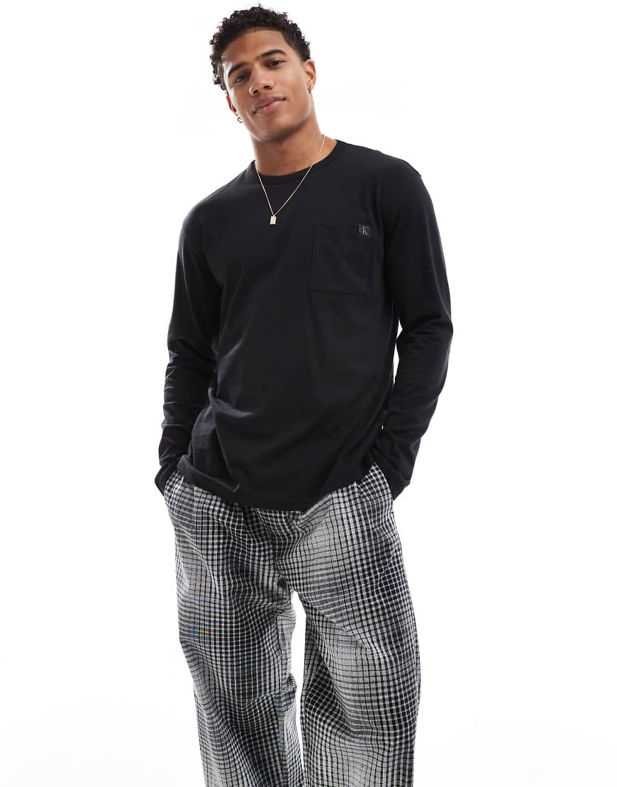 Calvin Klein - CK Established - Pyjama in Schwarz