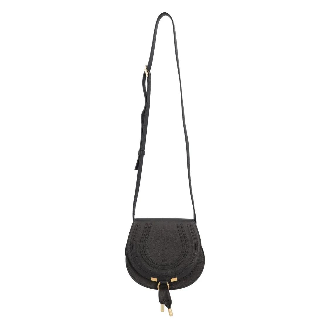 Chloé Hobo bags - Marcie Small Saddle Bag Black in zwart
