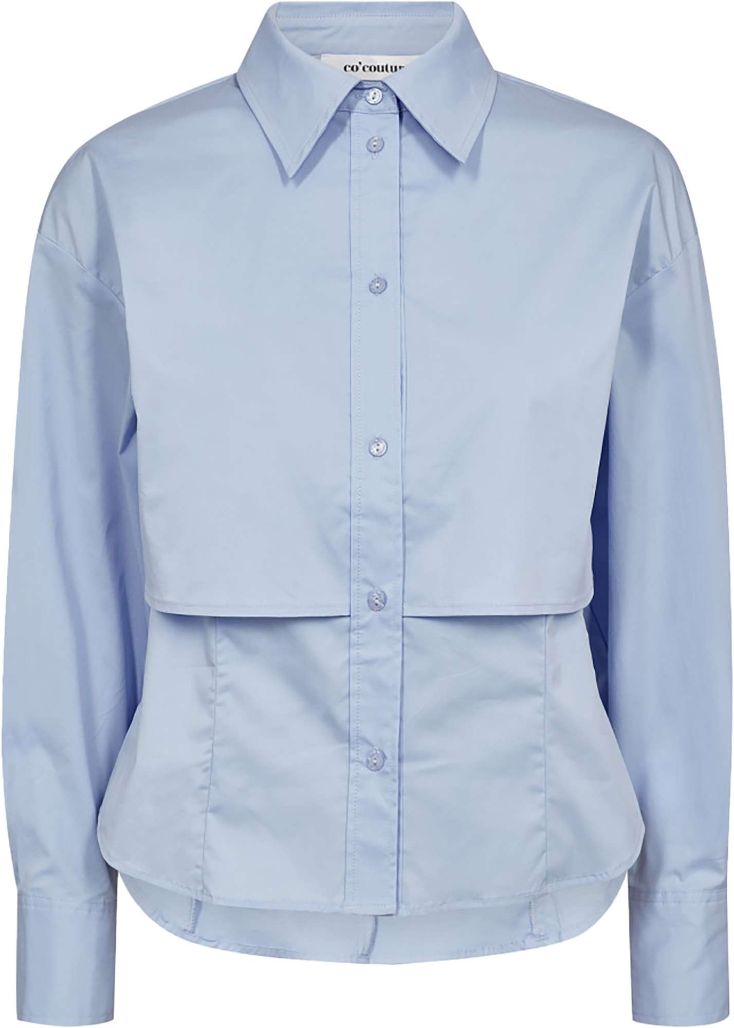 Co'Couture Sandycc double layer shirt pale blue