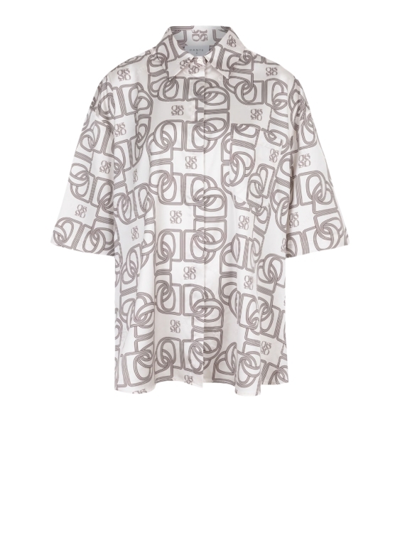 Dante 6 D6 peju logo printed long blouse