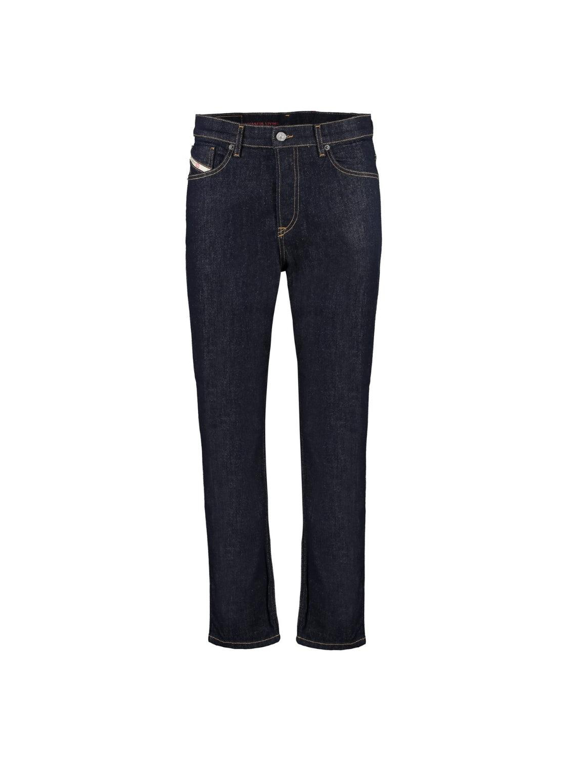 Diesel D-fining taps toelopende donkerblauwe denim jeans