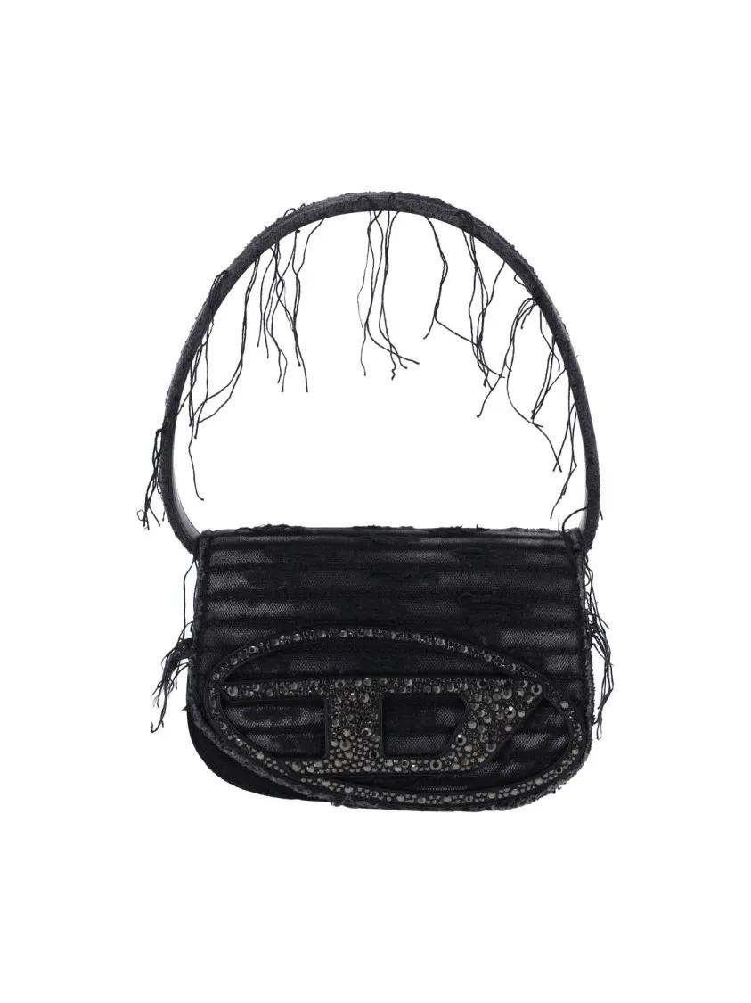 Diesel Hobo bags - "1Dr" Shoulder Bag - Black in zwart