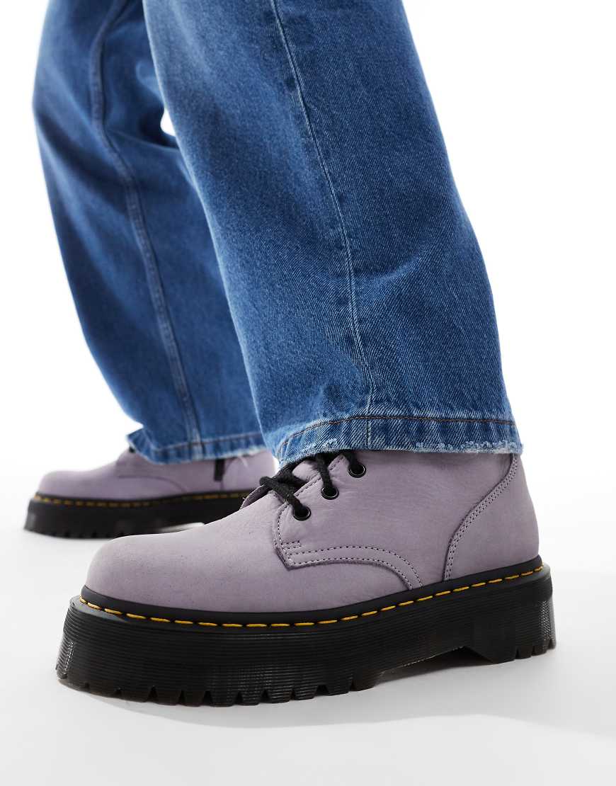Dr. Martens - Jadon III - Stiefel aus Wildleder in Flieder mit 8 Ösen-Lila