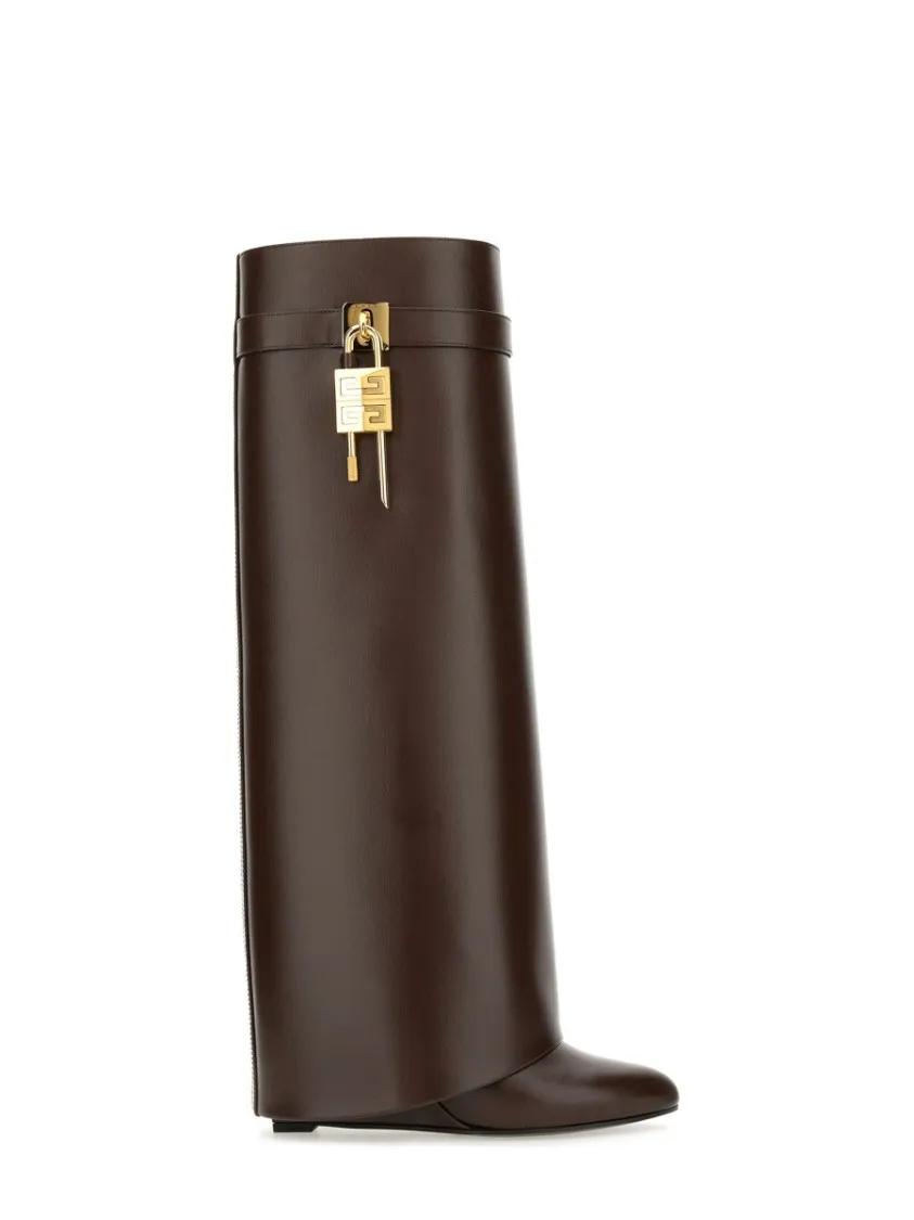 Givenchy Boots - "Shark Lock" Boot in bruin