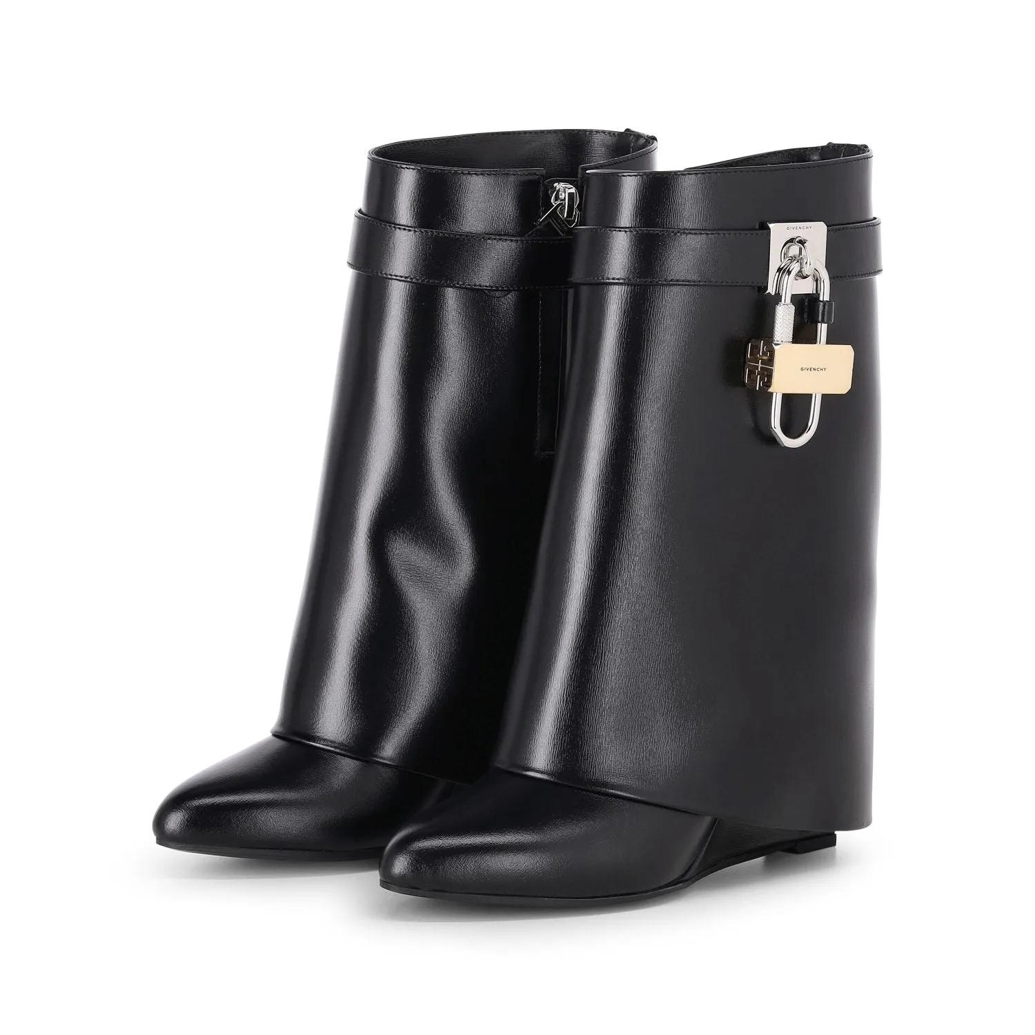 Givenchy Low-Top Sneakers - Stiefeletten aus Leder in zwart