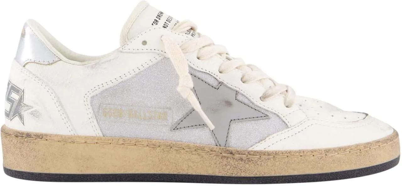 Golden Goose Low-Top Sneakers - Sneakers Silver in wit