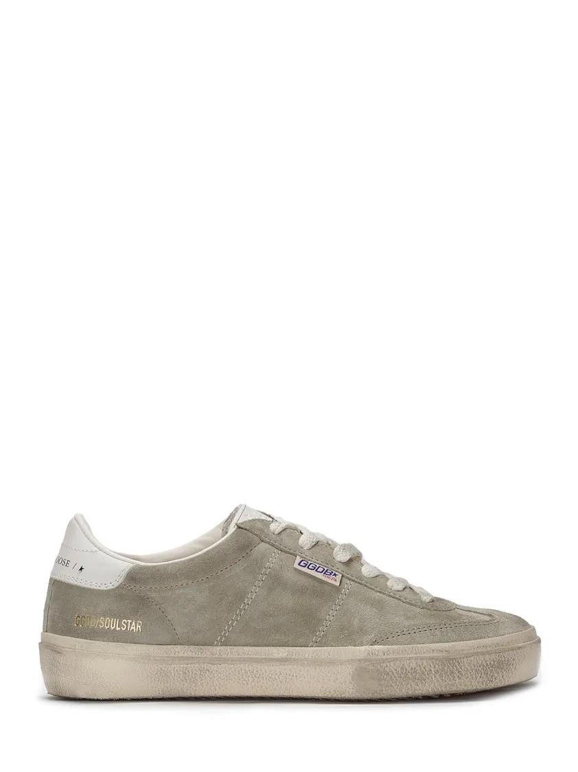 Golden Goose Low-Top Sneakers - Soul-Star Suede Upper Hf Leather Sneaker in bruin