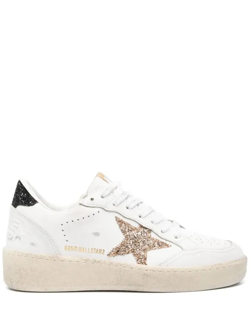 Golden Goose Low-Top Sneakers - White Ballstar 2 Sneakers in wit