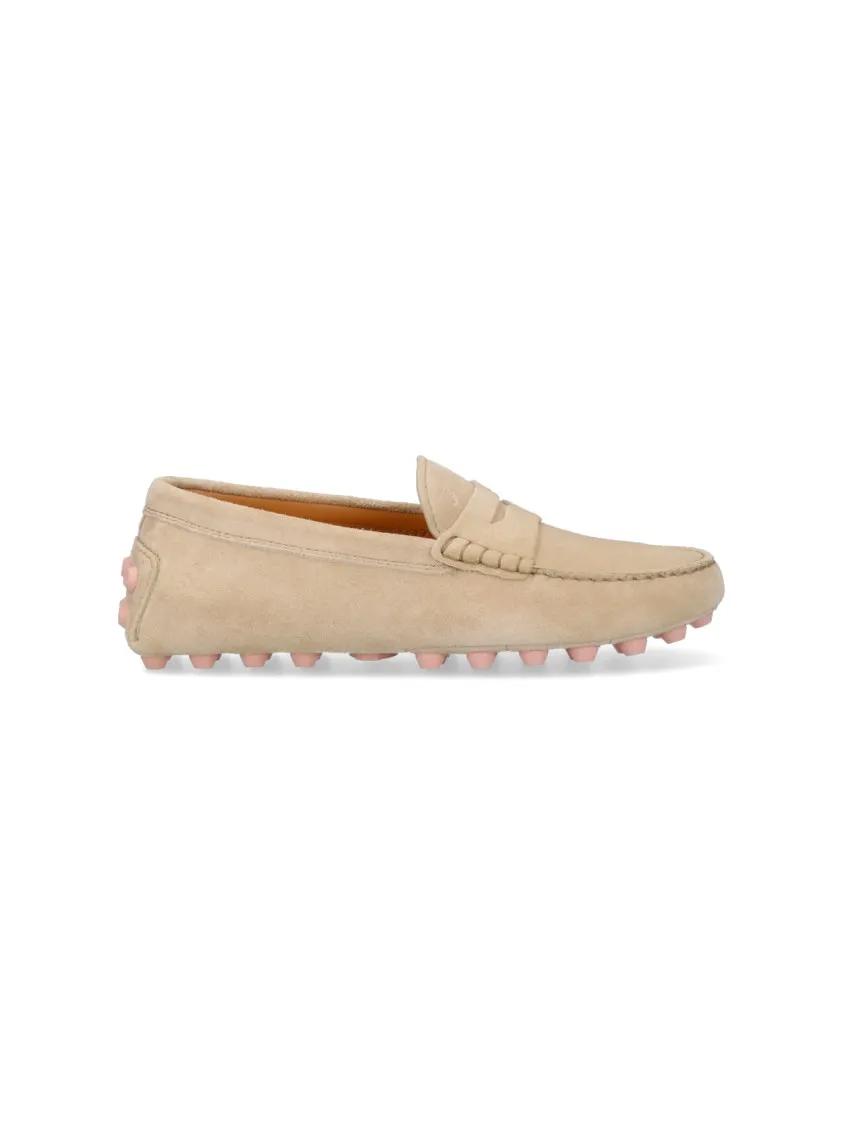 - Gommino Bubble' Loafers - Beige in beige