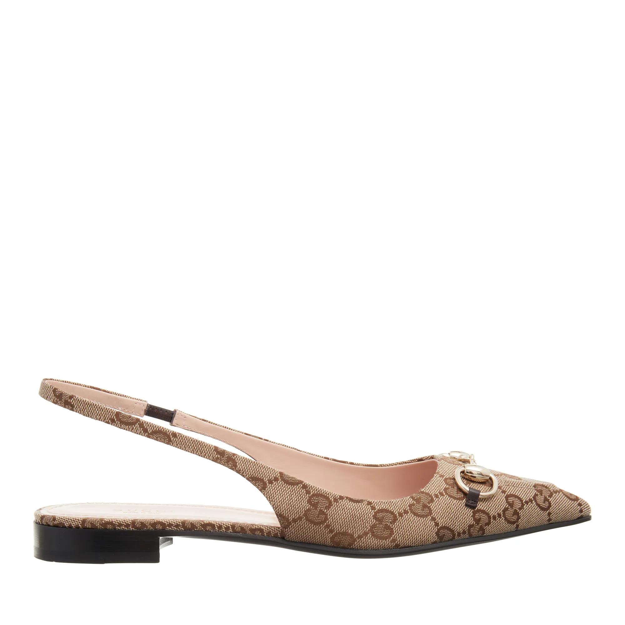 Gucci Hoge hakken - Erin Ballet Slingback in beige