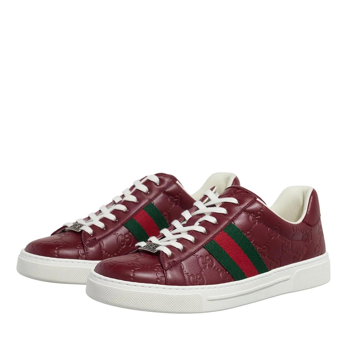 Gucci Low-Top Sneakers - Ace Sneaker With Web in rood