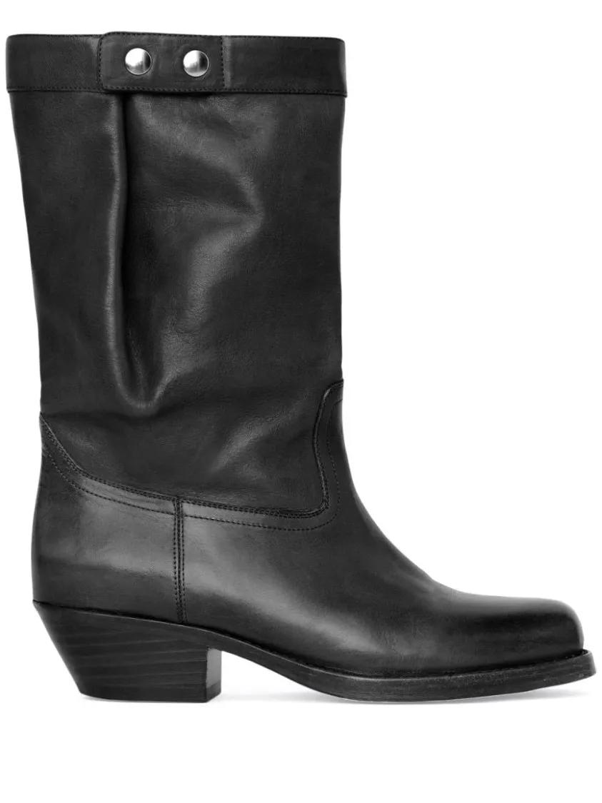 Isabel Marant Boots - Black Leather Boots in zwart