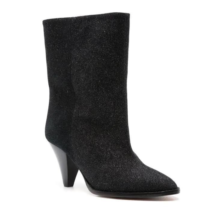Isabel Marant Boots - Rouxa Suede 85Mm Boots in zwart