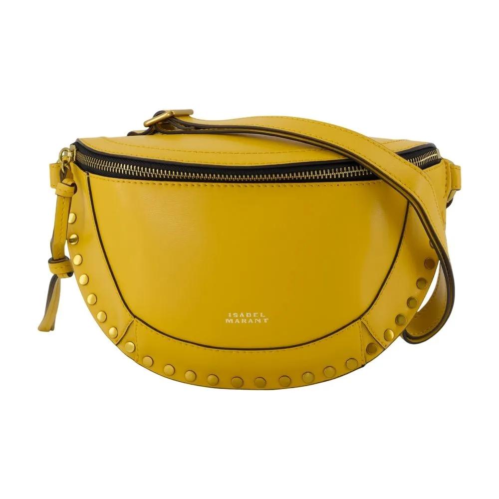 Isabel Marant Hobo bags - Skano Gz Shoulder Bag - Leather - Yellow in geel
