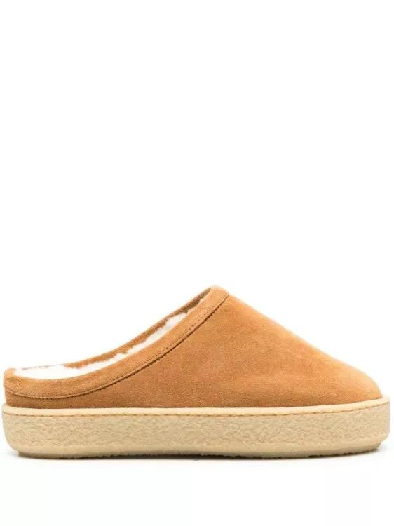 Isabel Marant Slippers & Mules - Fozee Suede Flatform Mules in bruin