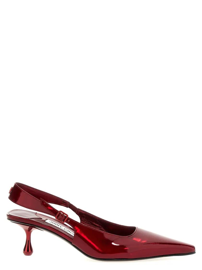 Jimmy Choo Hoge hakken - Amel' Slingback in rood