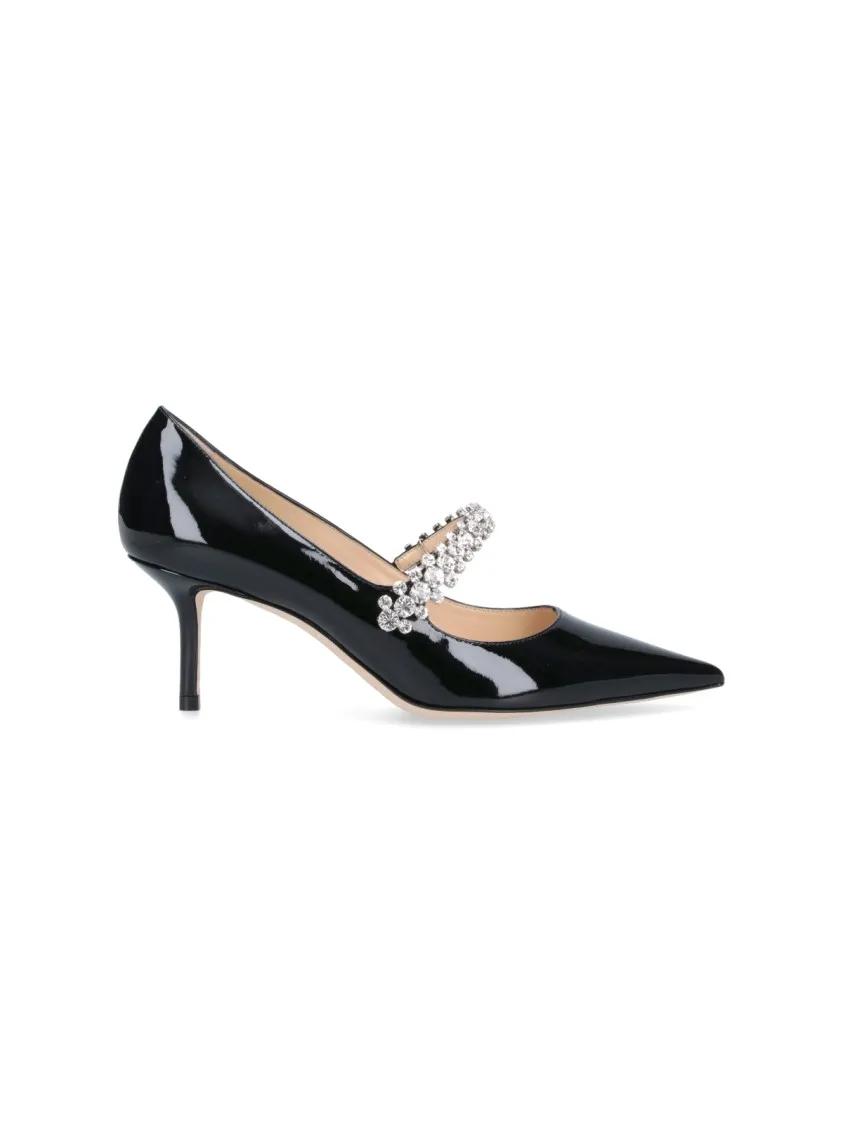 Jimmy Choo Hoge hakken - "Bing 65" Pumps - Black Patent in zwart