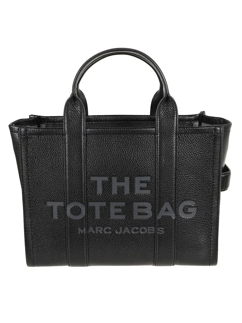 Marc Jacobs Shoppers & Totes - Small Leather Tote Bag in zwart