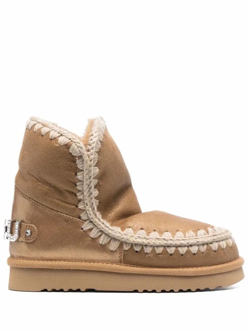Mou Boots - Eskimo 18 Rhinestones Boot in bruin