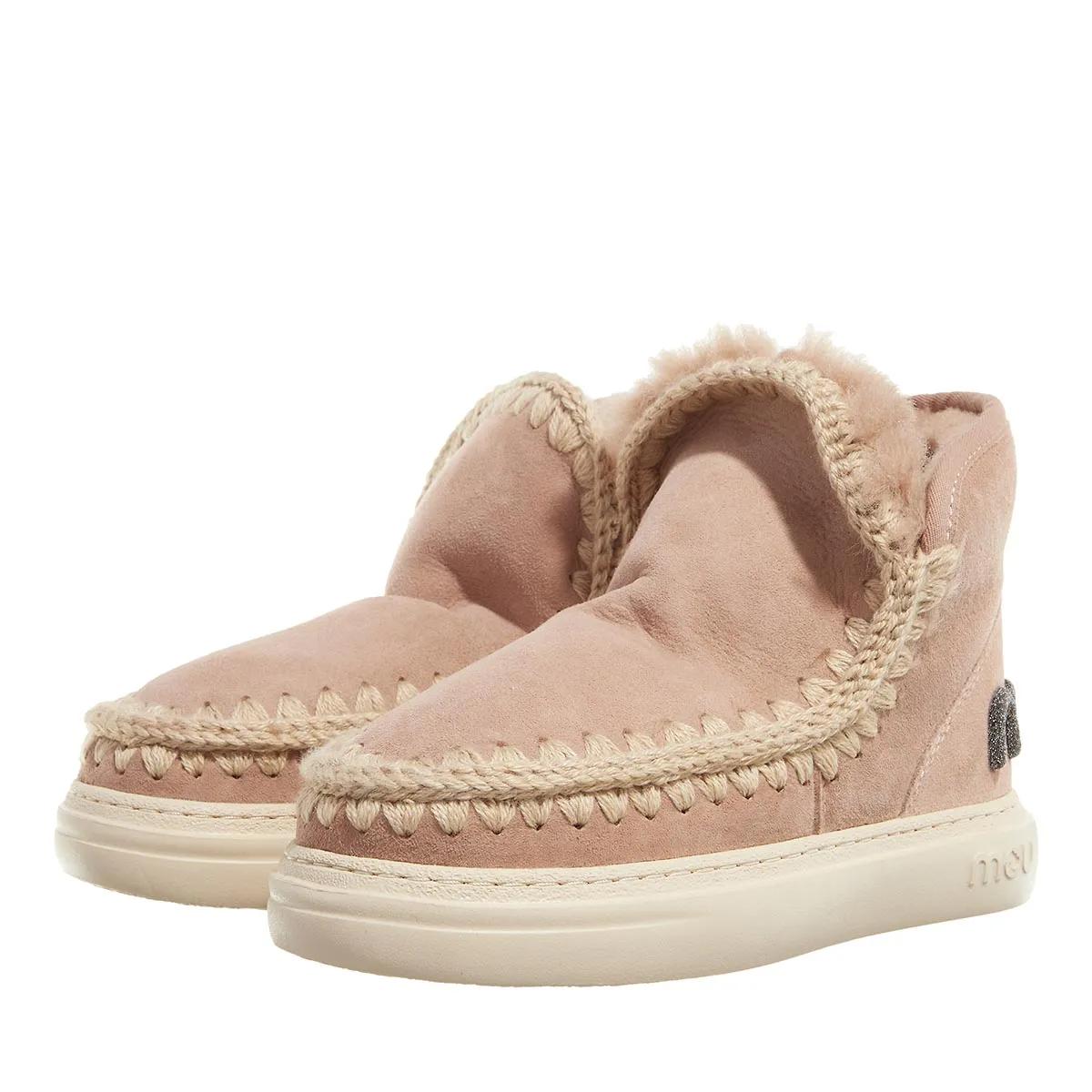 Mou Boots - Eskimo Sneak Bold Glitter Logo in beige